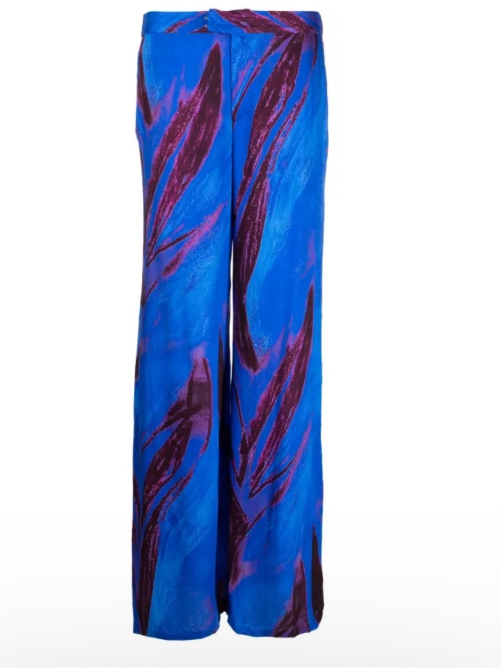 Louisa Ballou abstract print wide leg trousers